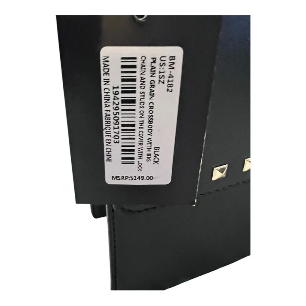 Badgley Mischka  Black Studded Women's Bag - Picture 6 of 12